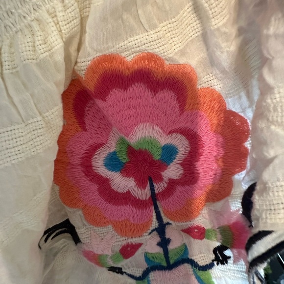 Anthropologie Pink and Blue Asymmetrical Sundress - Picture 10 of 12